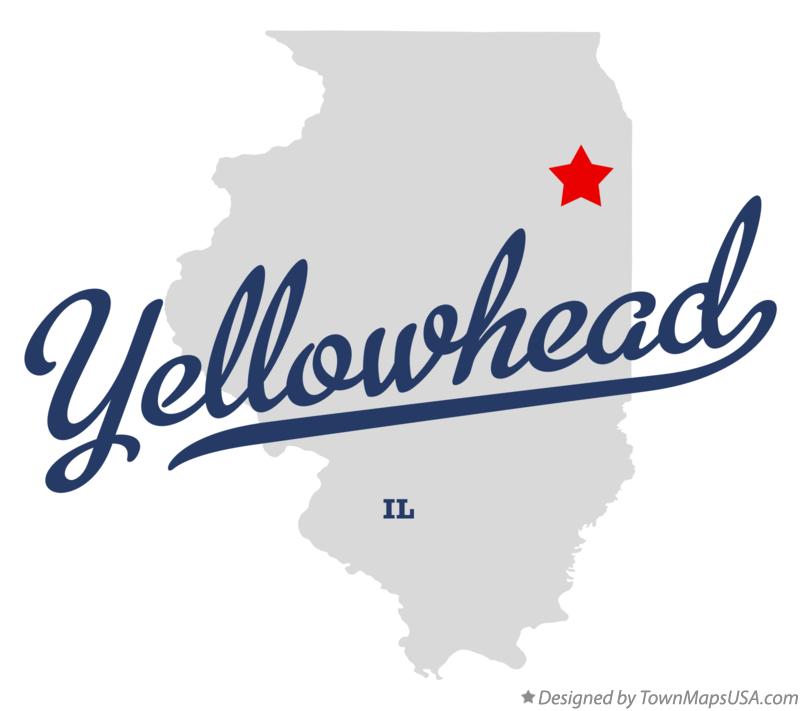 Map of Yellowhead Illinois IL