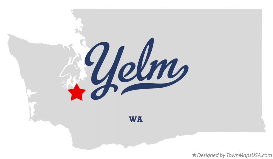Map of Yelm Washington WA