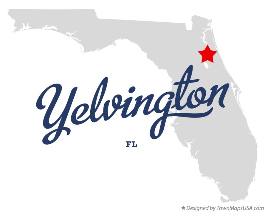Map of Yelvington Florida FL