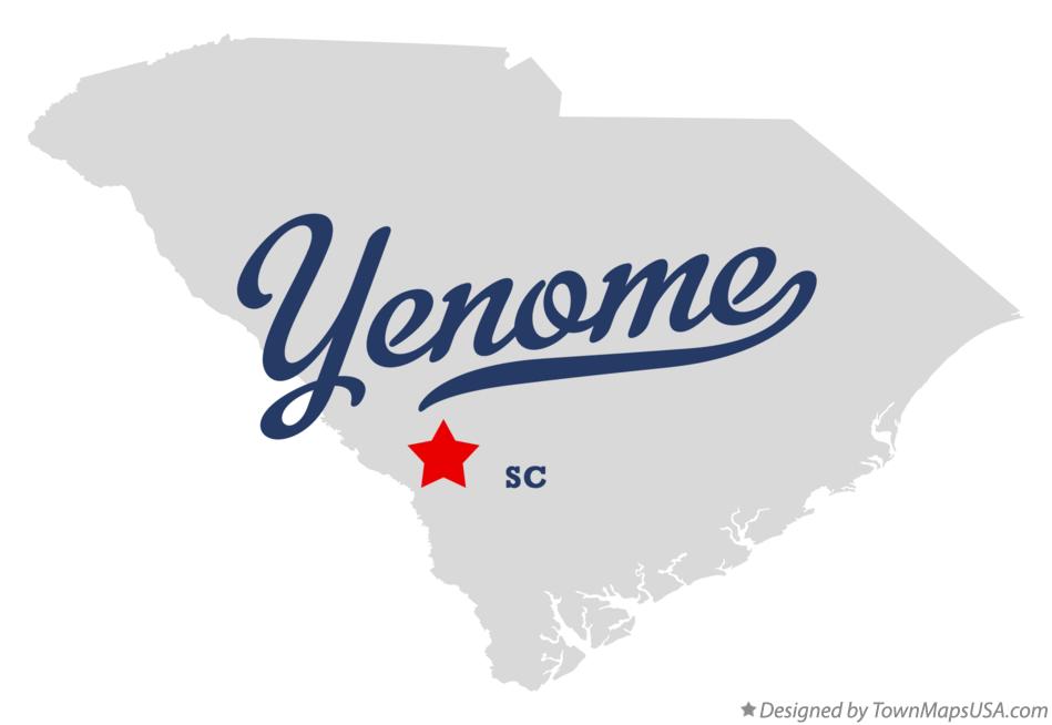 Map of Yenome South Carolina SC