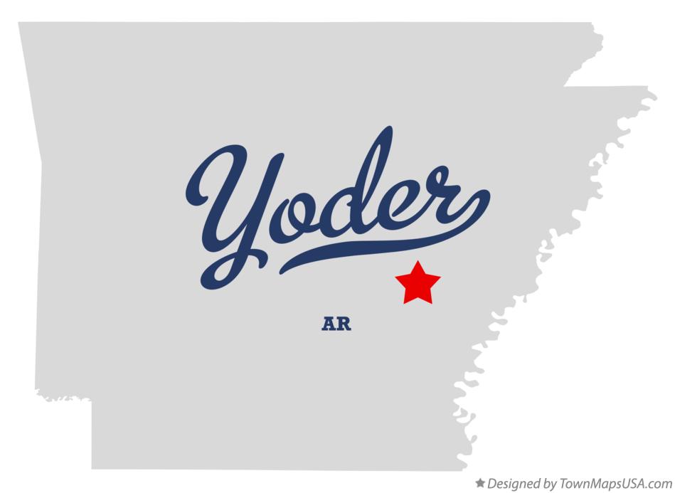 Map of Yoder Arkansas AR