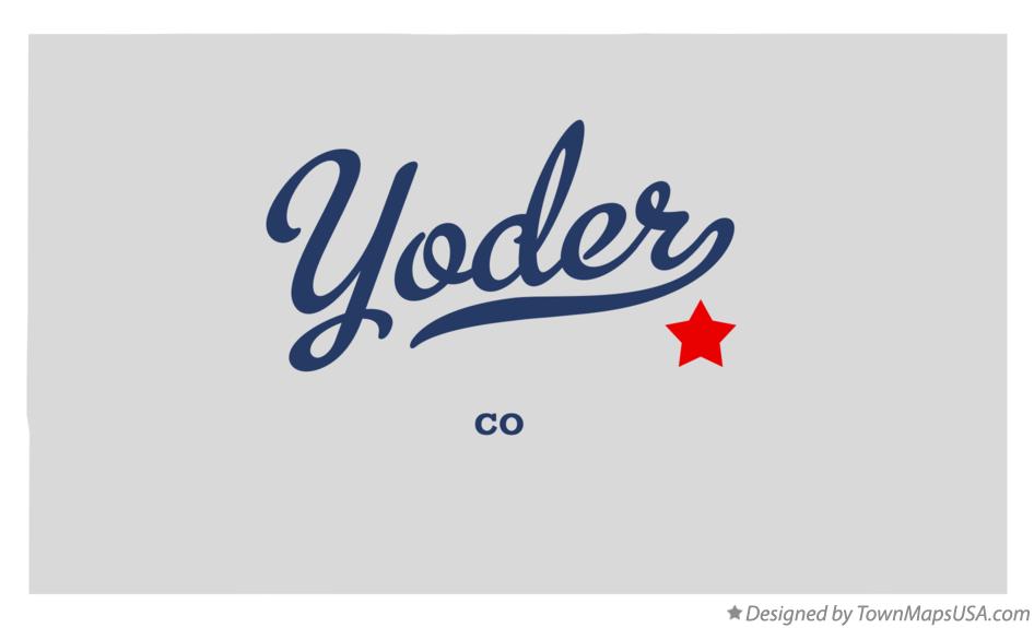 Map of Yoder Colorado CO