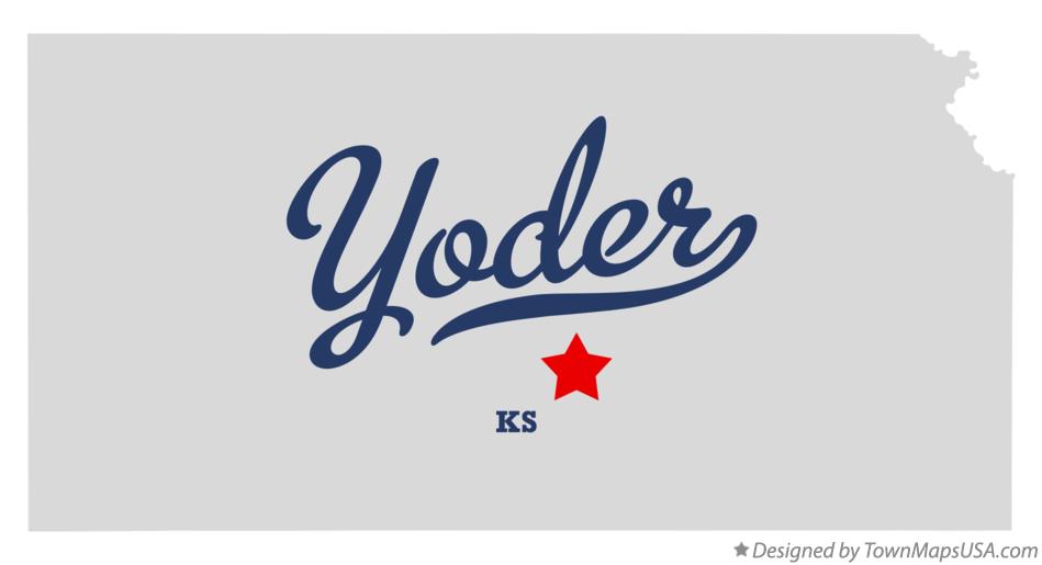 Map of Yoder Kansas KS