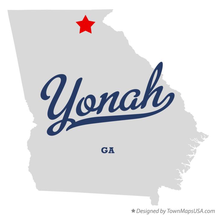 Map of Yonah Georgia GA