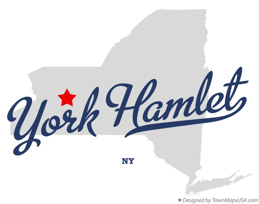 Map of York Hamlet New York NY