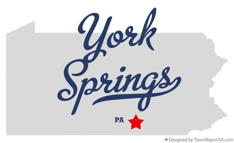 Map of York Springs Pennsylvania PA