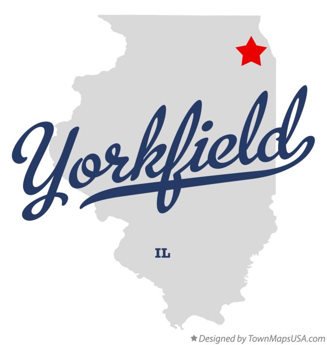 Map of Yorkfield Illinois IL