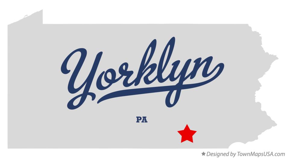 Map of Yorklyn Pennsylvania PA