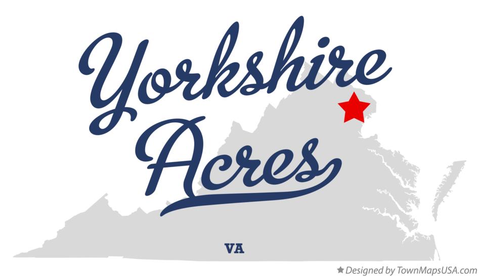 Map of Yorkshire Acres Virginia VA