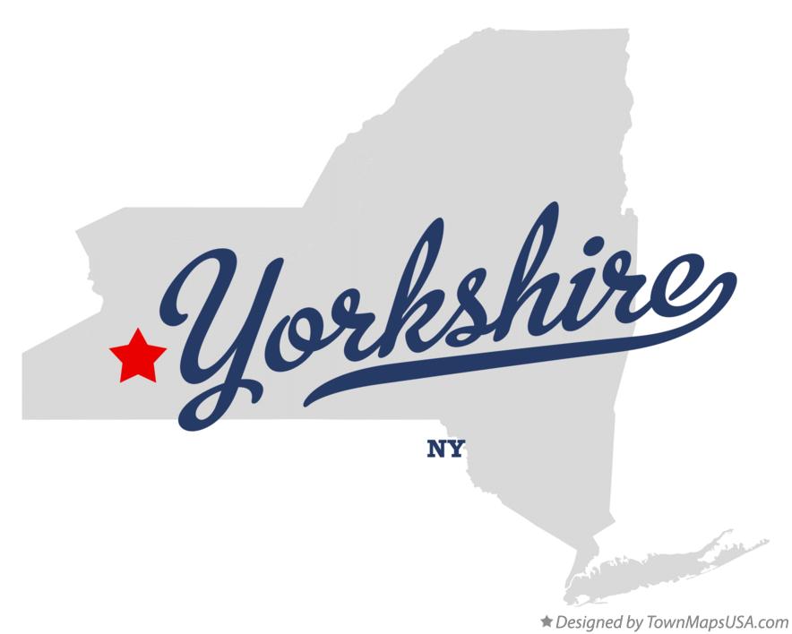 Map of Yorkshire New York NY