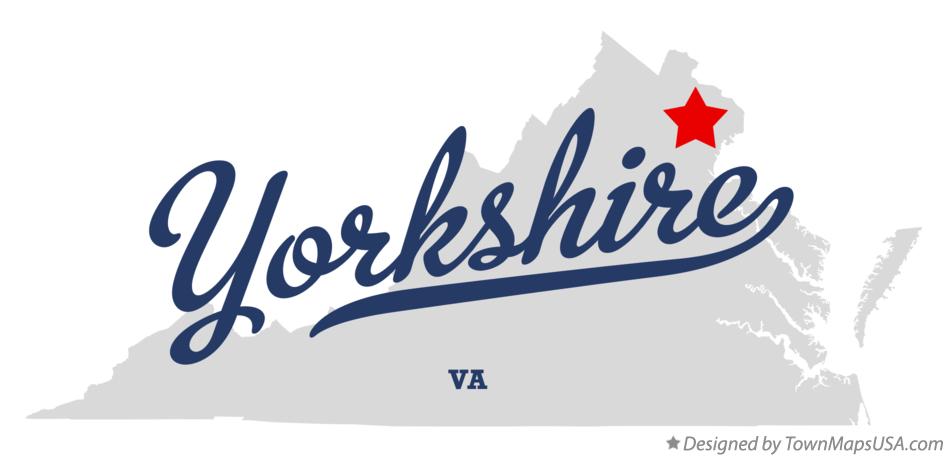 Map of Yorkshire Virginia VA