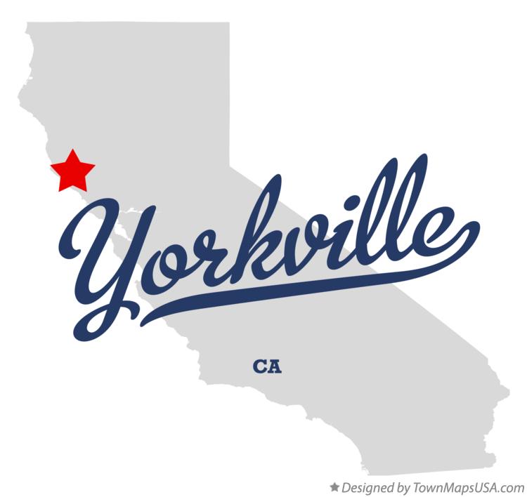 Map of Yorkville California CA