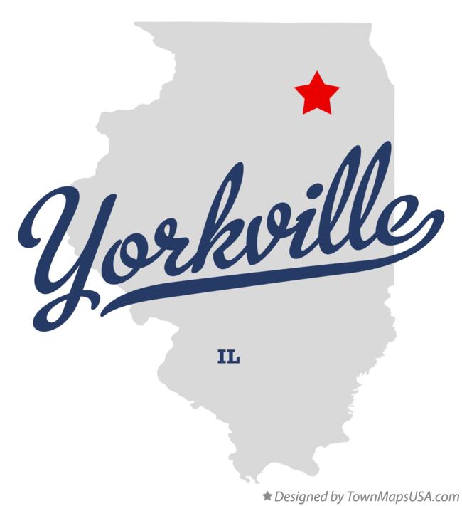 Map of Yorkville Illinois IL