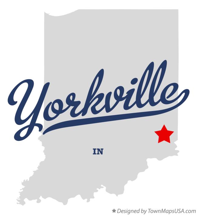 Map of Yorkville Indiana IN