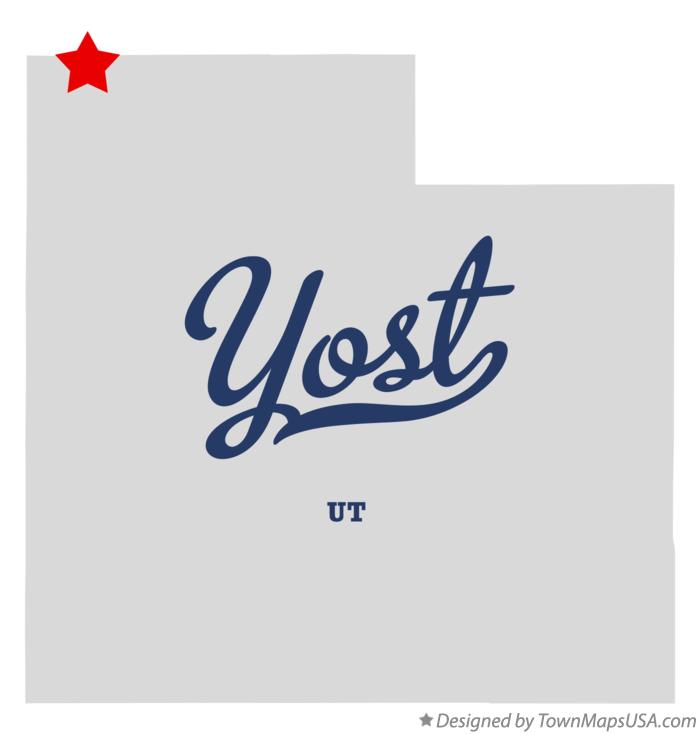 Map of Yost Utah UT