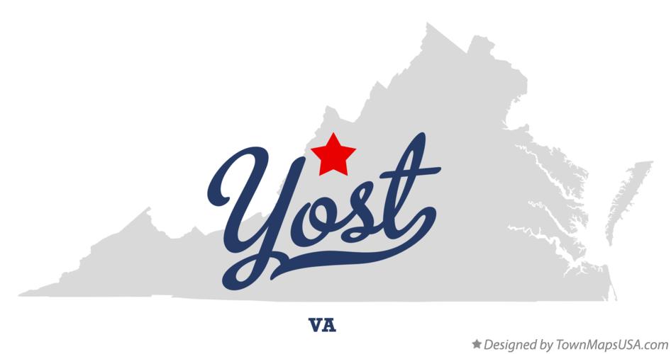 Map of Yost Virginia VA