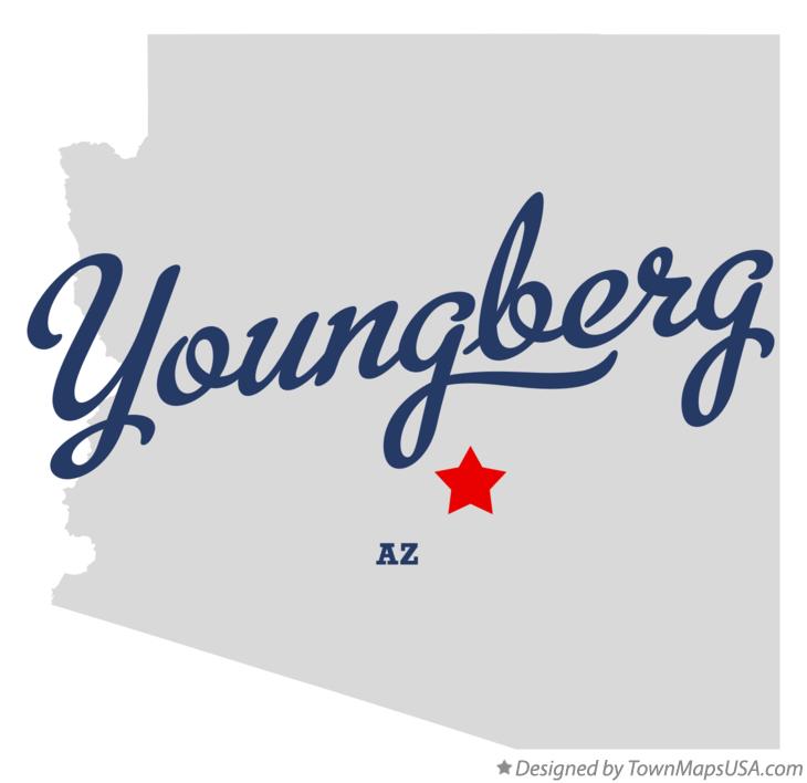 Map of Youngberg Arizona AZ
