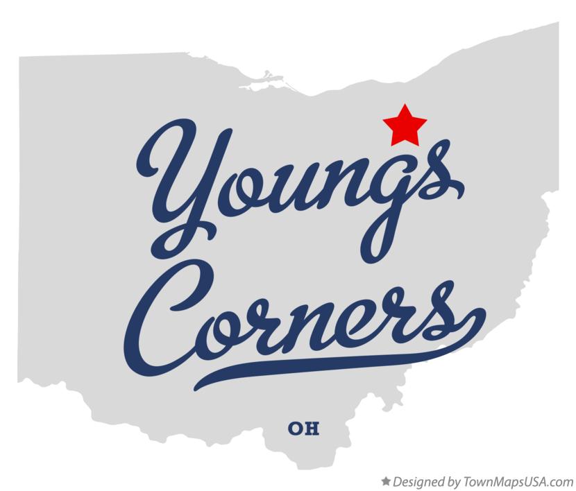 Map of Youngs Corners Ohio OH