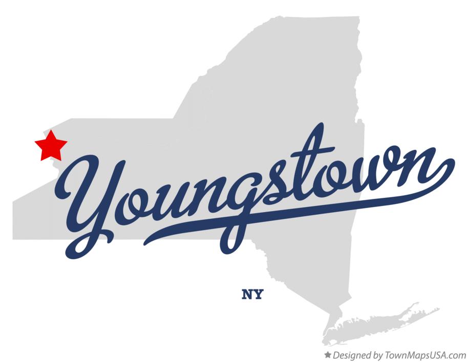 Map of Youngstown New York NY