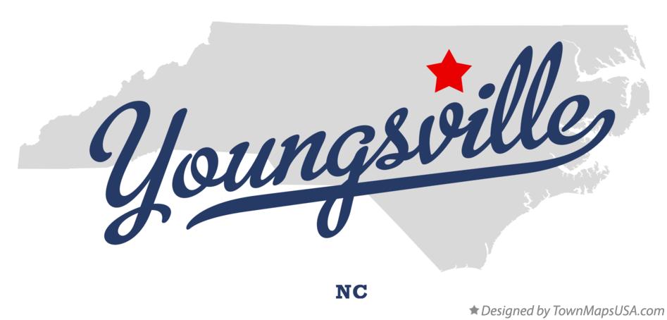 Map of Youngsville North Carolina NC