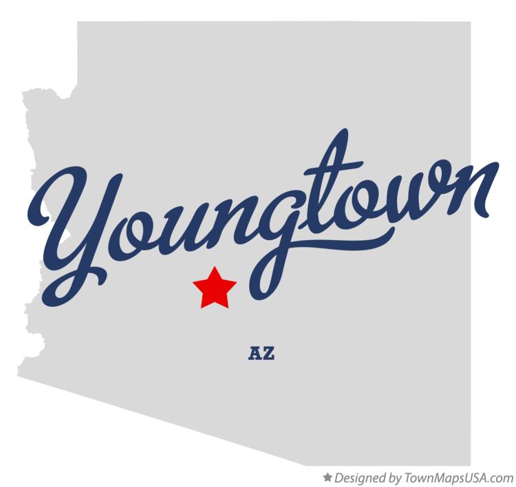 Map of Youngtown Arizona AZ