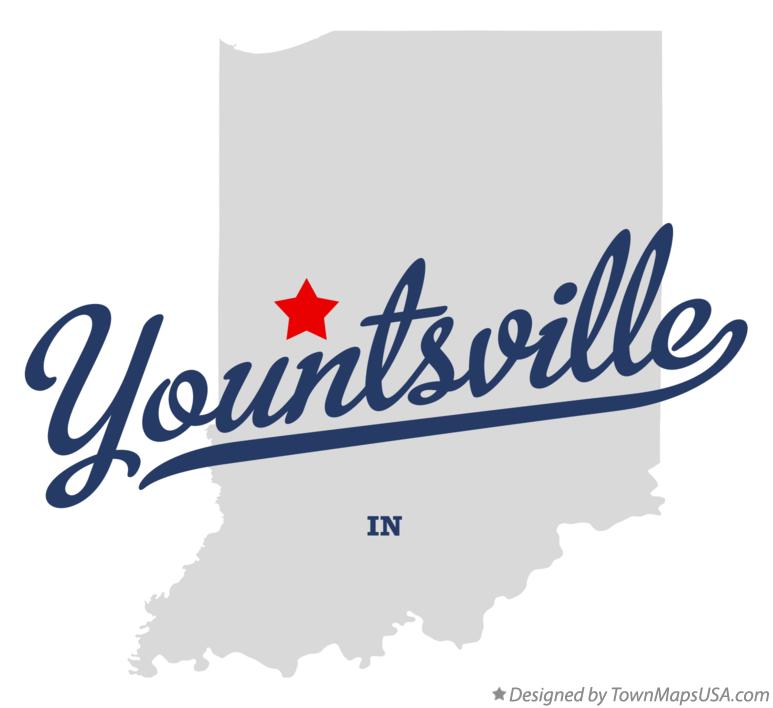 Map of Yountsville Indiana IN