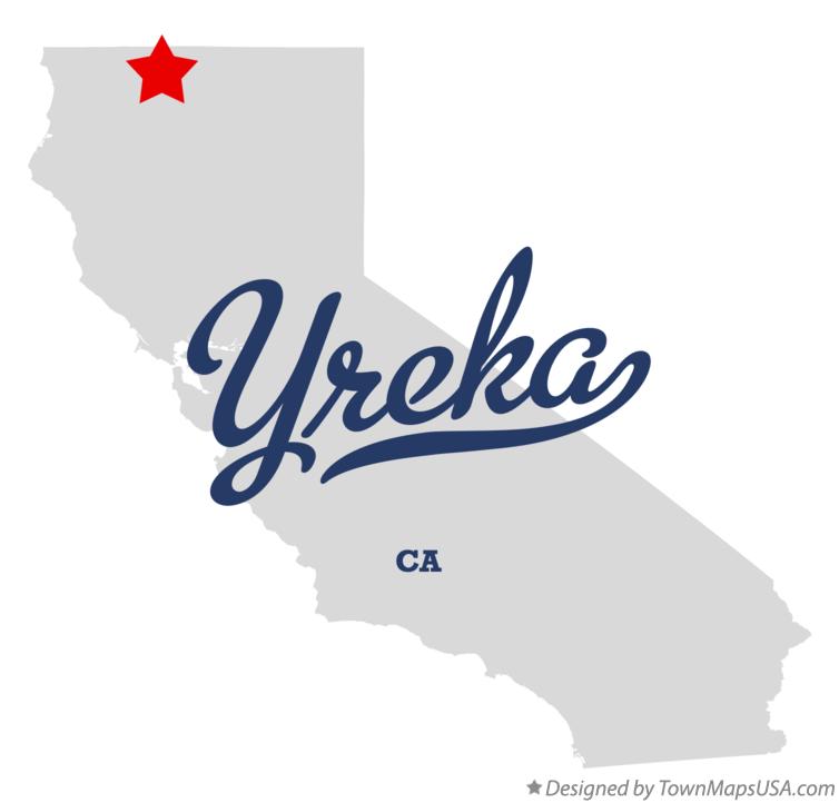 Map of Yreka California CA