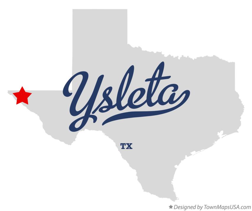 Map of Ysleta Texas TX