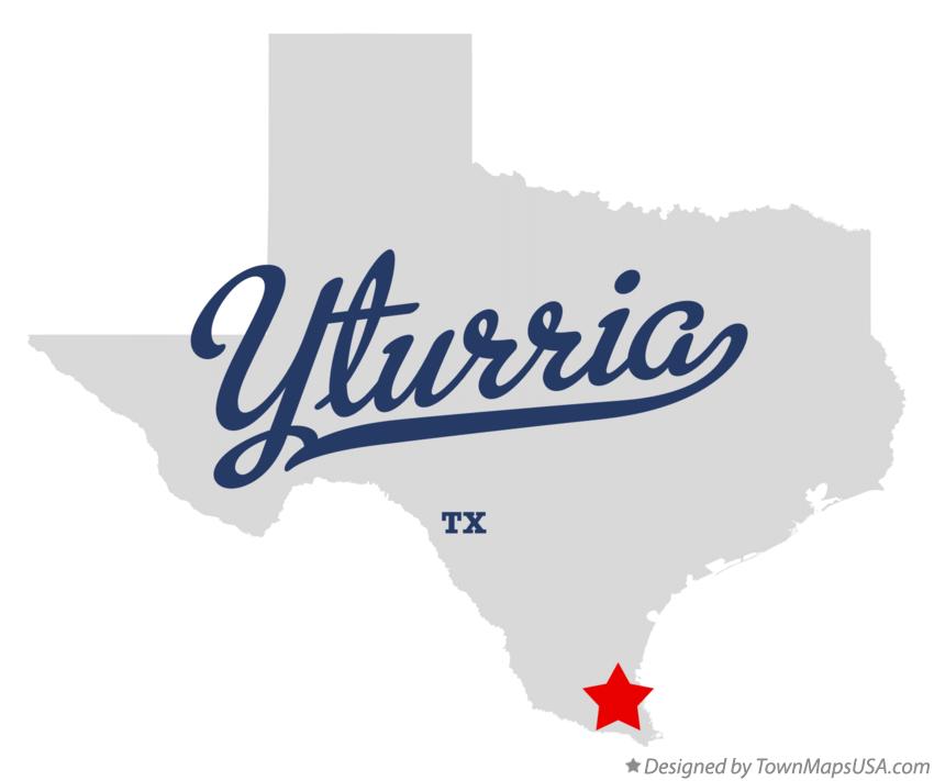 Map of Yturria Texas TX