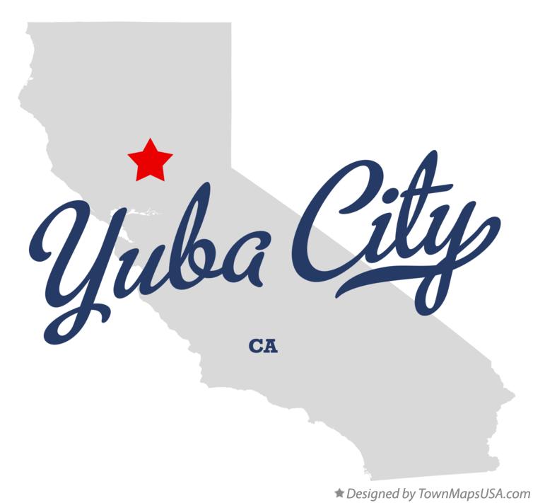 Map of Yuba City California CA