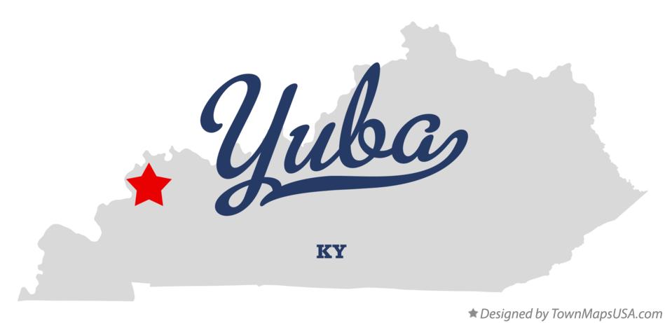 Map of Yuba Kentucky KY