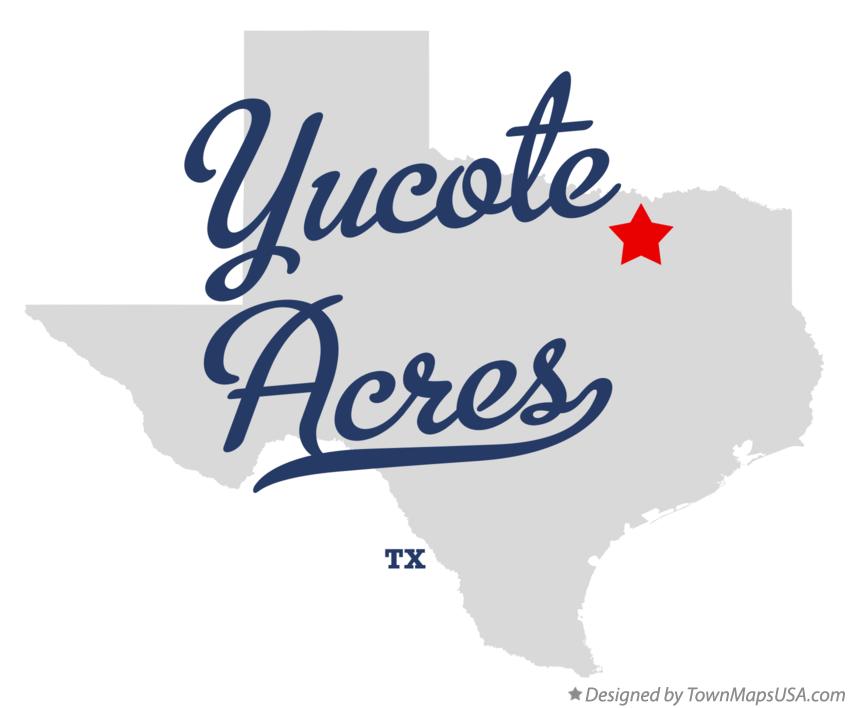 Map of Yucote Acres Texas TX
