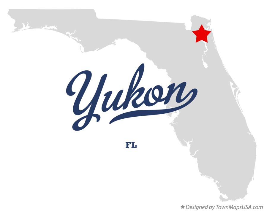 Map of Yukon Florida FL