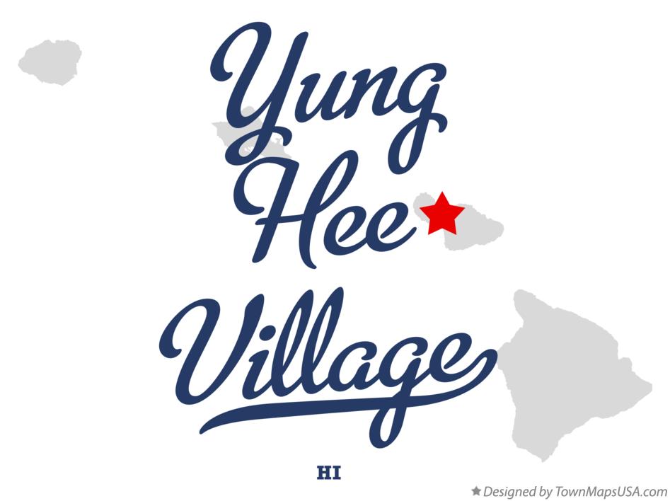 Map of Yung Hee Village Hawaii HI