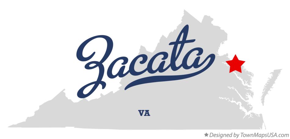 Map of Zacata Virginia VA