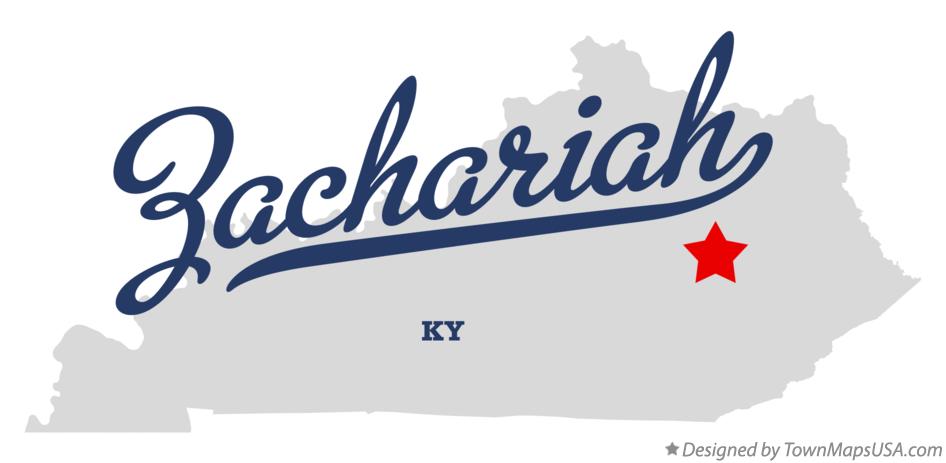 Map of Zachariah Kentucky KY