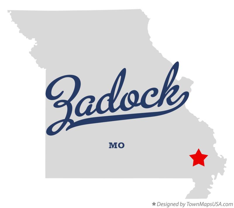 Map of Zadock Missouri MO