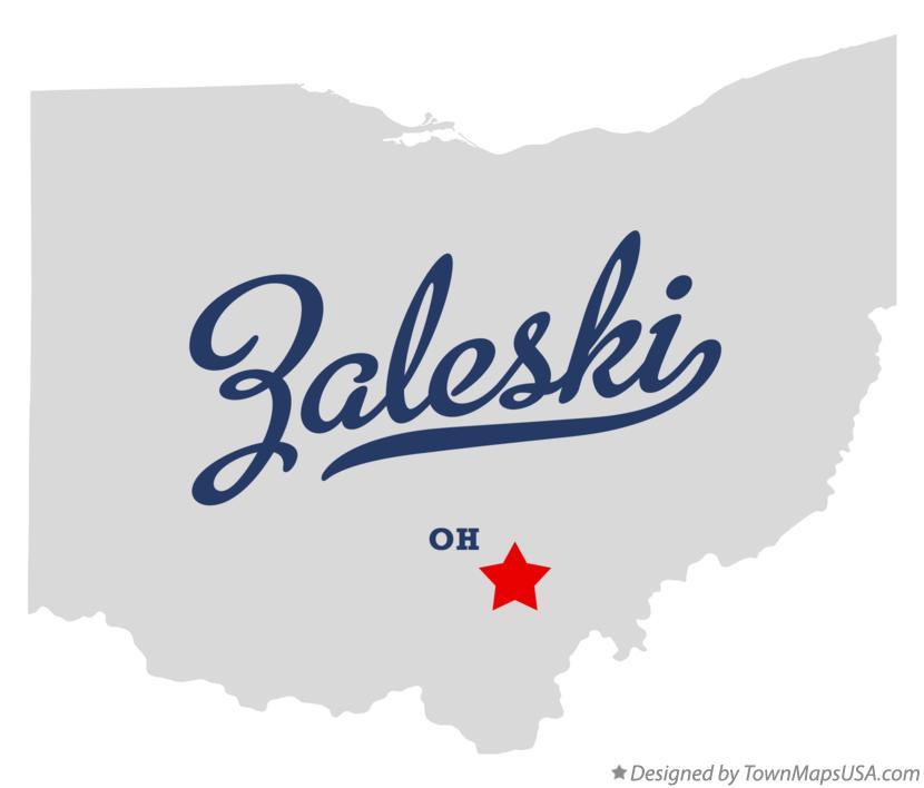 Map of Zaleski Ohio OH