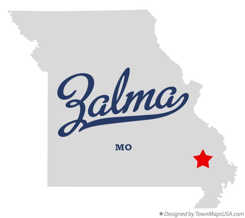 Map of Zalma Missouri MO