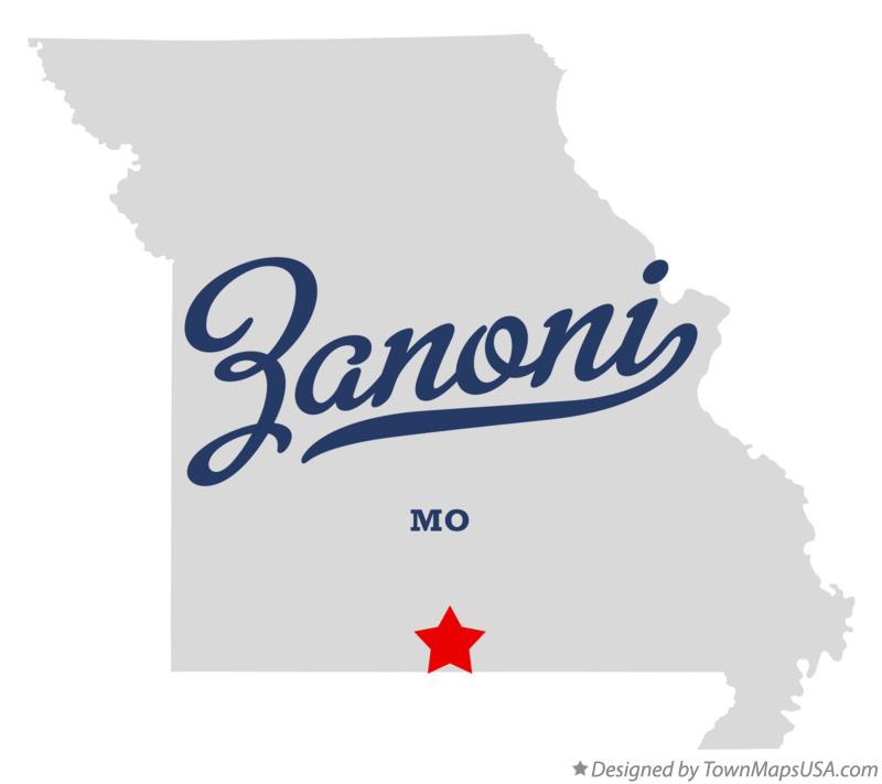 Map of Zanoni Missouri MO