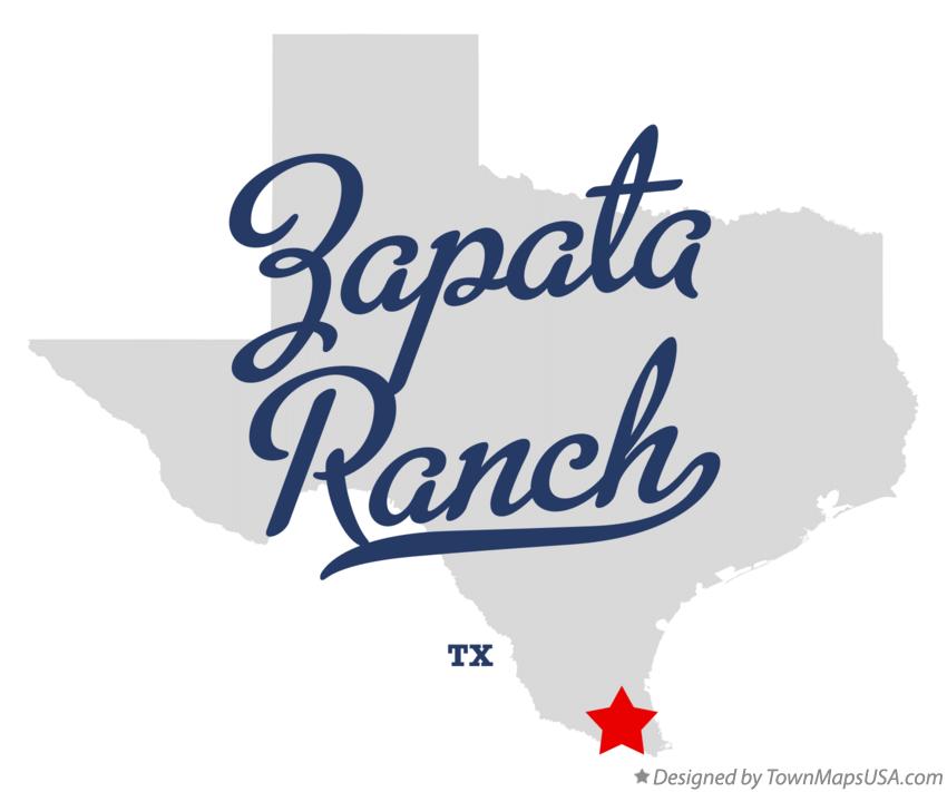 Map of Zapata Ranch Texas TX