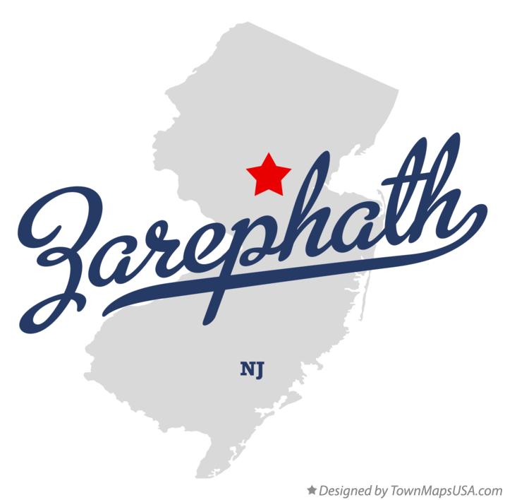 Map of Zarephath New Jersey NJ