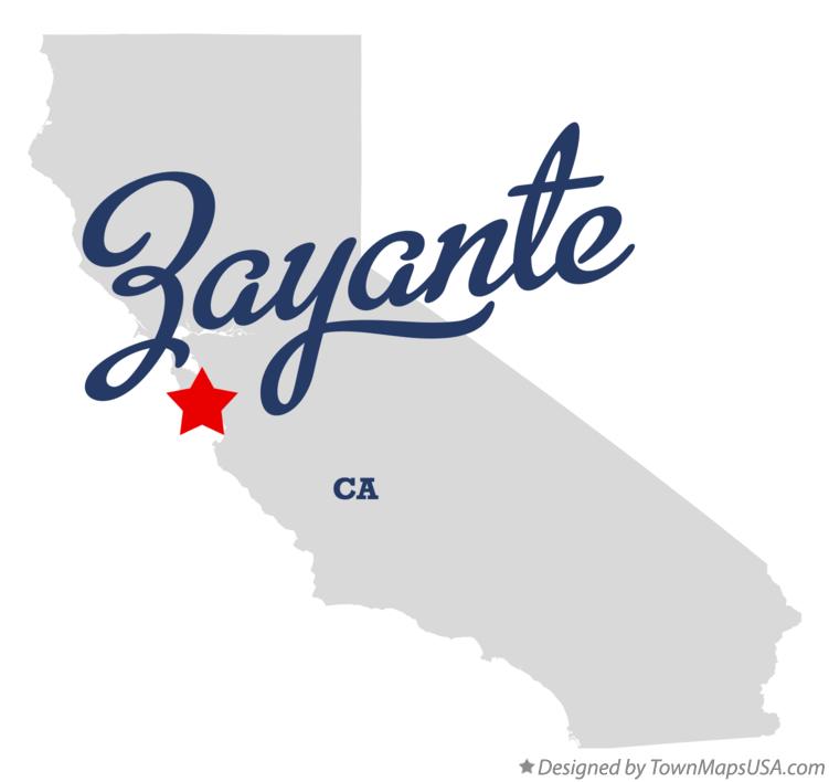 Map of Zayante California CA