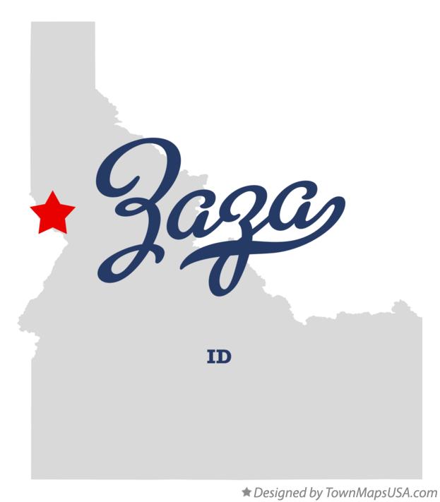 Map of Zaza Idaho ID
