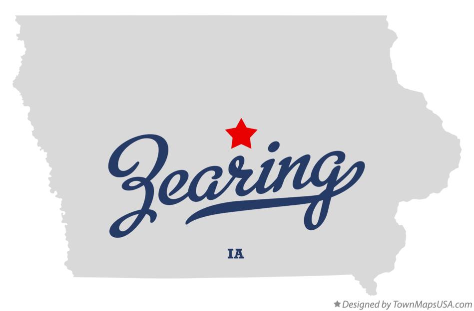Map of Zearing Iowa IA
