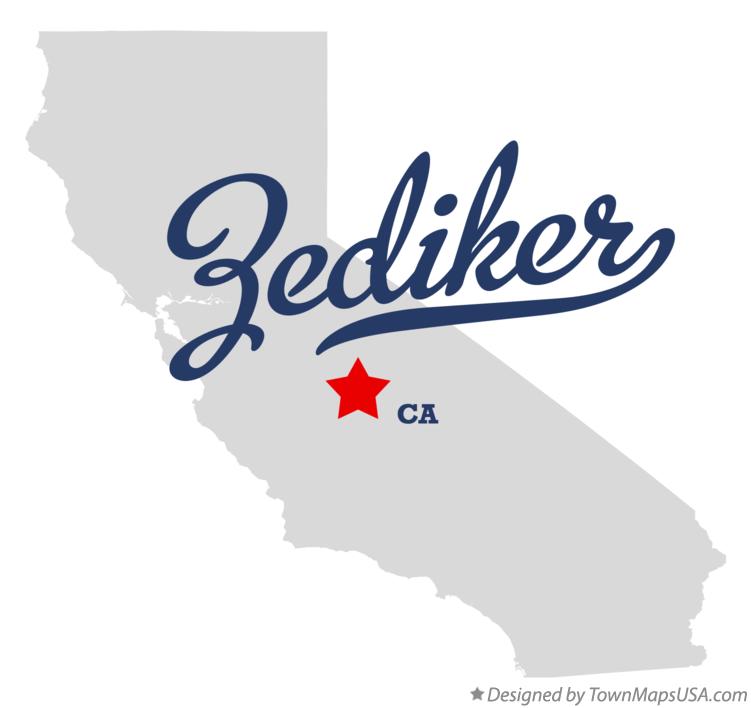 Map of Zediker California CA