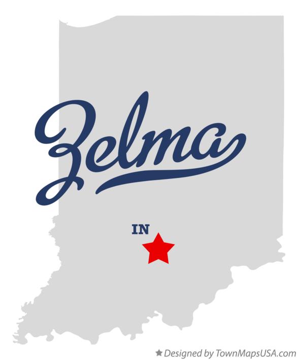 Map of Zelma Indiana IN