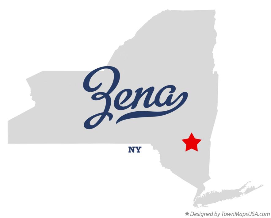 Map of Zena New York NY