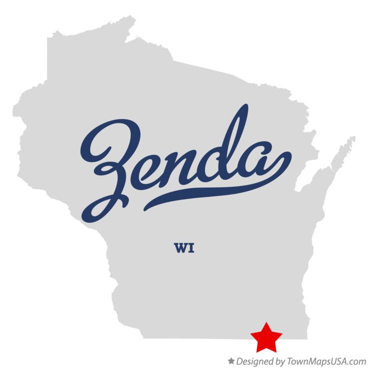 Map of Zenda Wisconsin WI