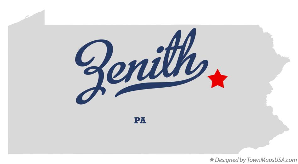 Map of Zenith Pennsylvania PA